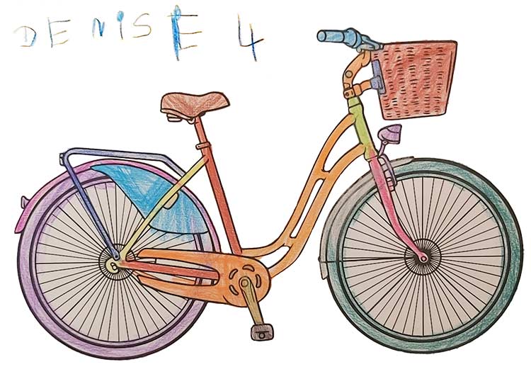 fahrrad malvorlage kostenlos » fahrräder ausmalbilder